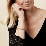 Bracelet Jodie Maille Jaseron Godronne Or Jaune - Bracelets cha&icirc;ne Femme | Histoire d&rsquo;Or