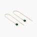 Boucles D'oreilles Pendantes Caron Or Jaune Malachite - Boucles d'oreilles pendantes Femme | Histoire d’Or