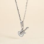 Pendentif Amelot Argent Blanc Oxyde De Zirconium - Pendentifs Femme | Histoire d&rsquo;Or