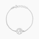 Bracelet Argent Blanc Colombina - Bracelets Femme | Histoire d&rsquo;Or
