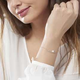 Bracelet Tesnimae Or Jaune Oxyde De Zirconium Et Perle De Culture - Bracelets Femme | Histoire d’Or