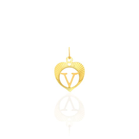 Pendentif Eudocie Coeur Lettre Or Jaune - Pendentifs Coeur Famille | Histoire d’Or