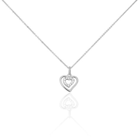 Collier Alihan Argent Blanc Oxyde De Zirconium - Colliers fantaisie Femme | Histoire d’Or
