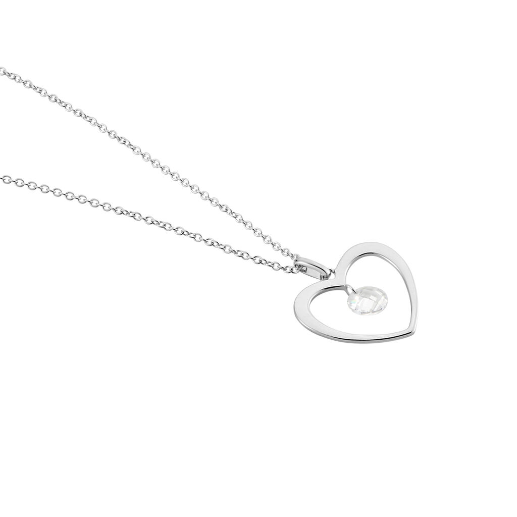 Collier Argent Blanc Armo Oxydes De Zirconium - Colliers fantaisie Femme | Histoire d’Or