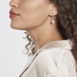 Créoles Walli Argent Perle De Culture - Boucles d'oreilles créoles Femme | Histoire d’Or