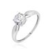 Bague Solitaire Or Blanc Caharus Oxyde De Zirconium - Bagues solitaires Femme | Histoire d’Or