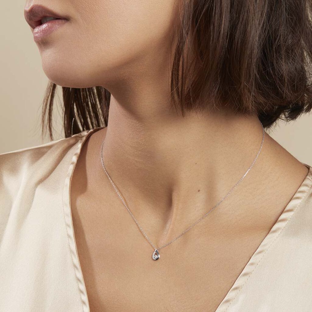 Collier Purete Or Blanc Diamant - Colliers Femme | Histoire d’Or