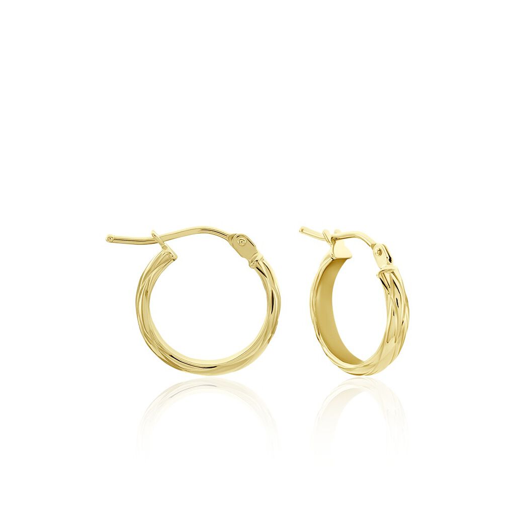 Créoles Vitali Or Jaune - Boucles d'oreilles créoles Femme | Histoire d’Or