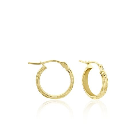 Créoles Vitali Or Jaune - Boucles d'oreilles créoles Femme | Histoire d’Or