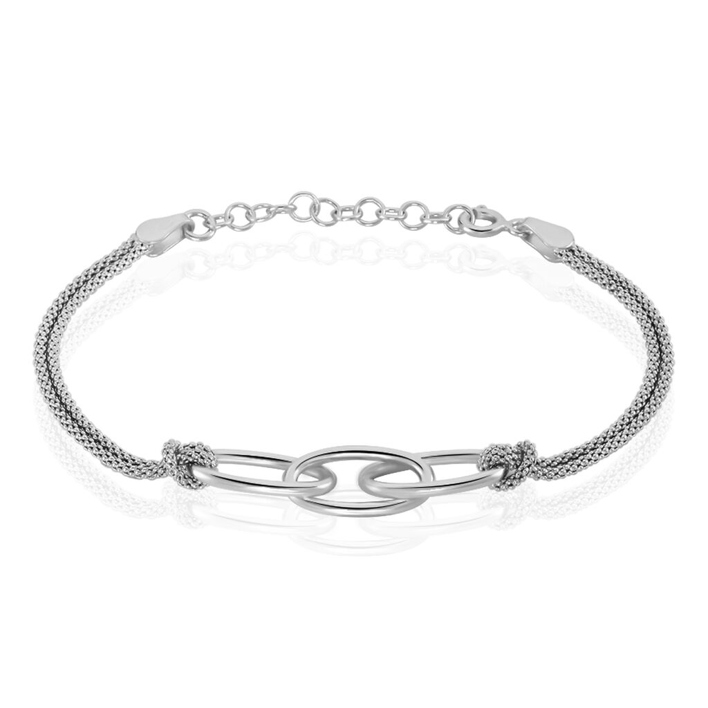 Bracelet Yutan Argent Blanc