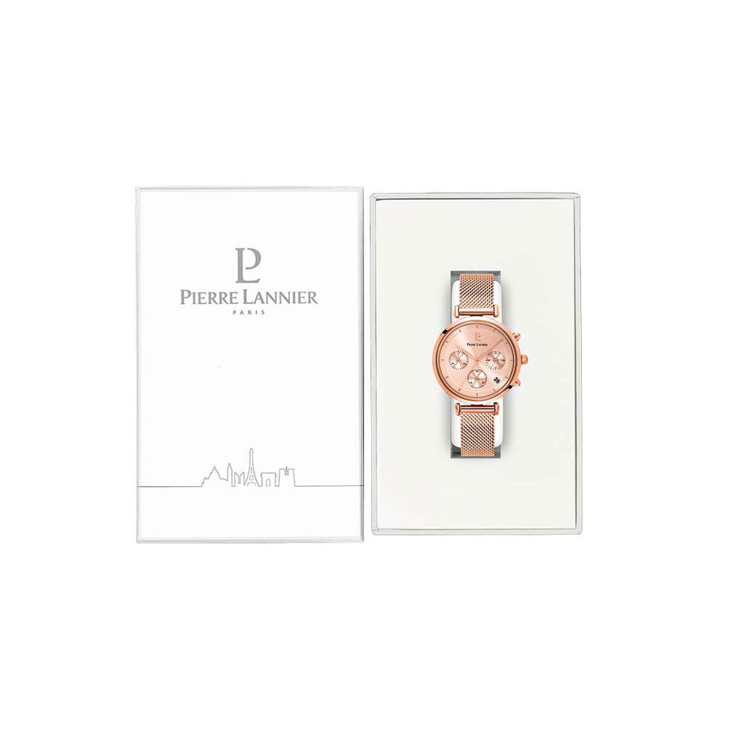 Montre Pierre Lannier Lutecia Rose - Montres Femme | Histoire d&rsquo;Or