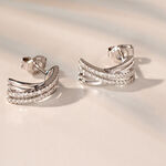 Boucles D'oreilles Puces Julianne Or Blanc Diamant - Clous d'oreilles Femme | Histoire d&rsquo;Or