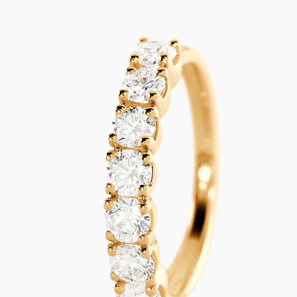 Alliance Eloisa Ld Or Jaune Diamant Synth&eacute;tique - Alliances Femme | Histoire d&rsquo;Or