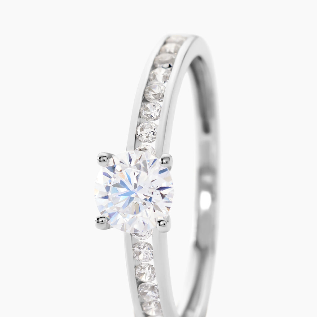 Bague Harem Or Blanc Oxyde - Bagues avec pierre Femme | Histoire d’Or