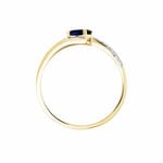 Bague Celestine Or Jaune Saphir Et Diamant - Bagues solitaires Femme | Histoire d&rsquo;Or