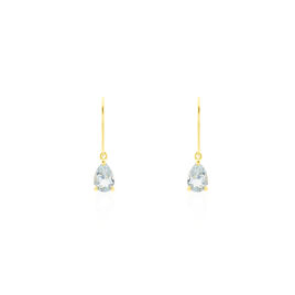 Boucles D'oreilles Pendantes Kalyne Or Jaune Topaze - Boucles d'oreilles pendantes Femme | Histoire d’Or
