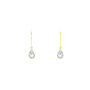 Boucles D'oreilles Pendantes Kalyne Or Jaune Topaze