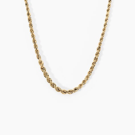 Collier Cordelia Maille Corde Or Jaune - Chaines Femme | Histoire d&rsquo;Or