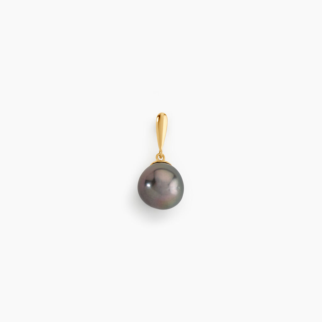 Pendentif Semi-baroque Or Jaune Perle De Culture De Tahiti - Pendentifs empierr&eacute;s Femme | Histoire d&rsquo;Or