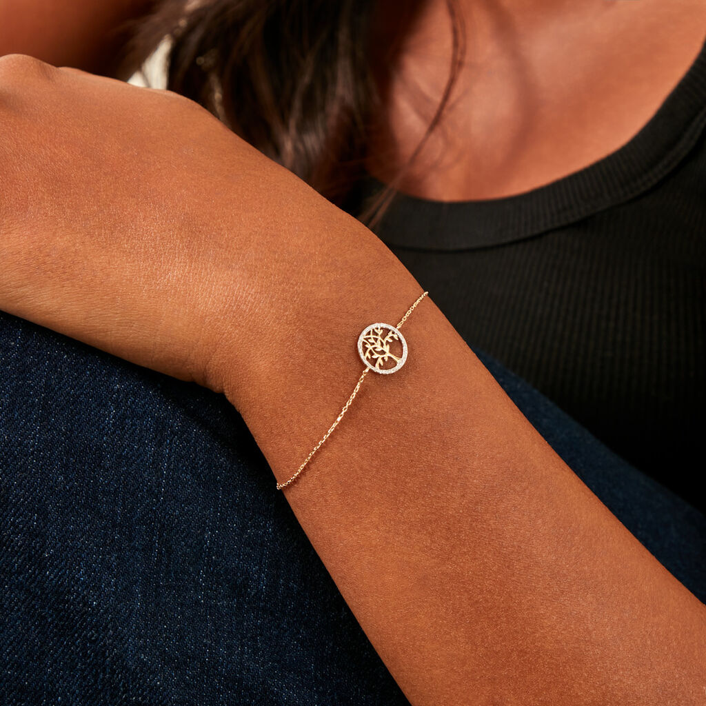 Bracelet Philokra Or Jaune Diamant - Bracelets Femme | Histoire d’Or