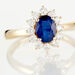 Bague Vladimir Or Jaune Saphir Et Diamant - Bagues solitaires Femme | Histoire d’Or