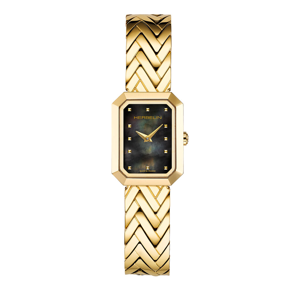 Montre Herbelin Octogone Nacre Noire - Montres Femme | Histoire d’Or