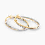 Cr&eacute;oles Maelia Or Bicolore - Boucles d'oreilles cr&eacute;oles Femme | Histoire d&rsquo;Or