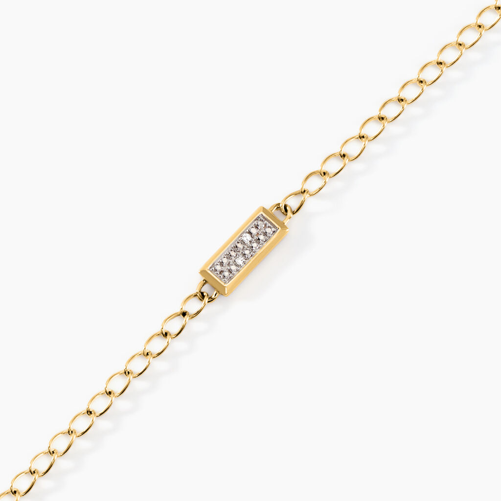 Bracelet Mahe Or Jaune Diamant - Bracelets Femme | Histoire d&rsquo;Or