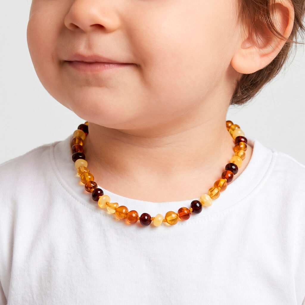 Collier Bebe Argent Blanc Moisha Ambres - Colliers Enfant | Histoire d&rsquo;Or