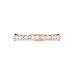 Alliance Fantaisie Diamantee Ruban Plat Or Bicolore - Alliances Femme | Histoire d’Or