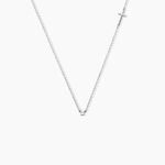 Collier Eloa Argent Blanc Oxyde De Zirconium - Colliers fantaisie Femme | Histoire d&rsquo;Or