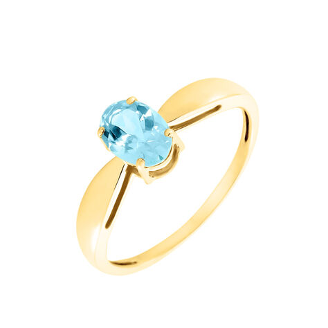 Bague Solitaire Arzula Or Jaune Topaze - Bagues solitaires Femme | Histoire d’Or