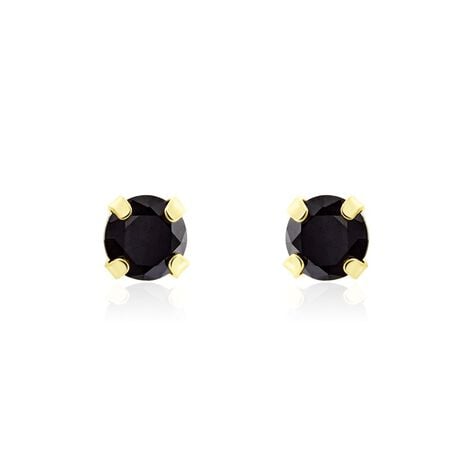 Boucles D'oreilles Puces Or Jaune Oxyde De Zirconium - Clous d'oreilles Femme | Histoire d’Or