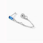 Boucles D'oreilles Pendantes Elorine Argent Blanc Oxyde De Zirconium - Boucles d'oreilles fantaisie Femme | Histoire d&rsquo;Or