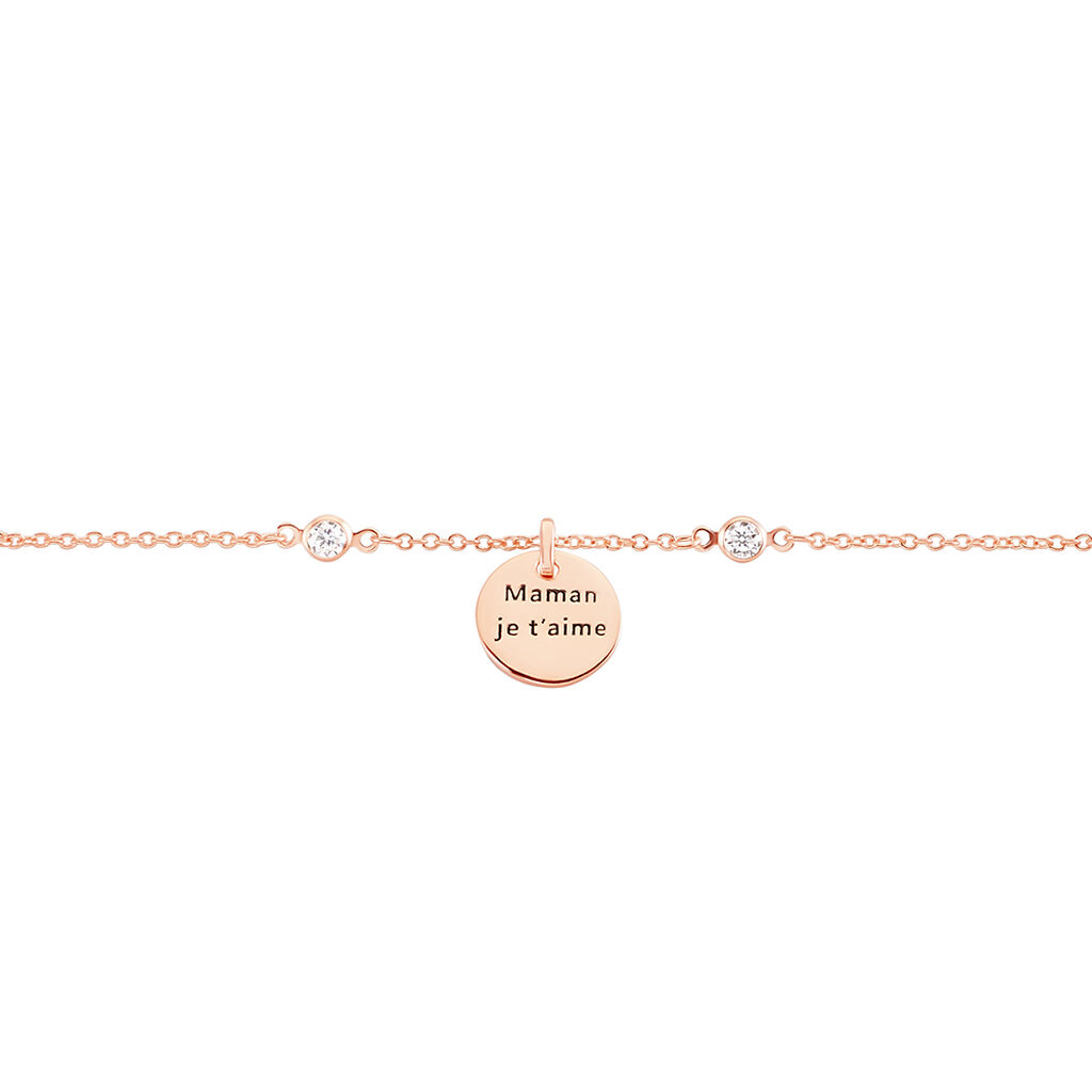 Bracelet Moa Argent Rose Oxyde De Zirconium - Bracelets Femme | Histoire d’Or