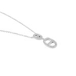 Collier Argent Blanc Caprina Oxydes De Zirconium - Colliers fantaisie Femme | Histoire d&rsquo;Or