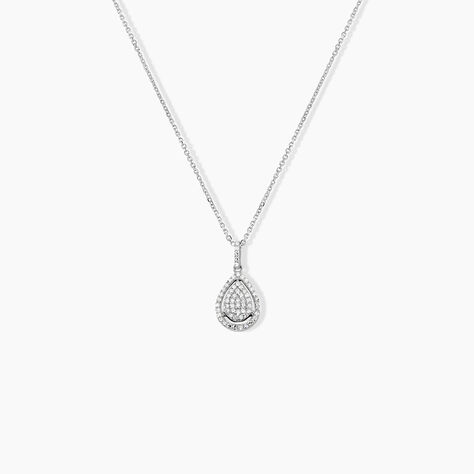Collier Izia Or Blanc Diamant - Colliers Femme | Histoire d&rsquo;Or
