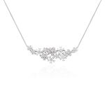 Collier Midnight Flower Argent Blanc Oxyde De Zirconium - Colliers Femme | Histoire d&rsquo;Or