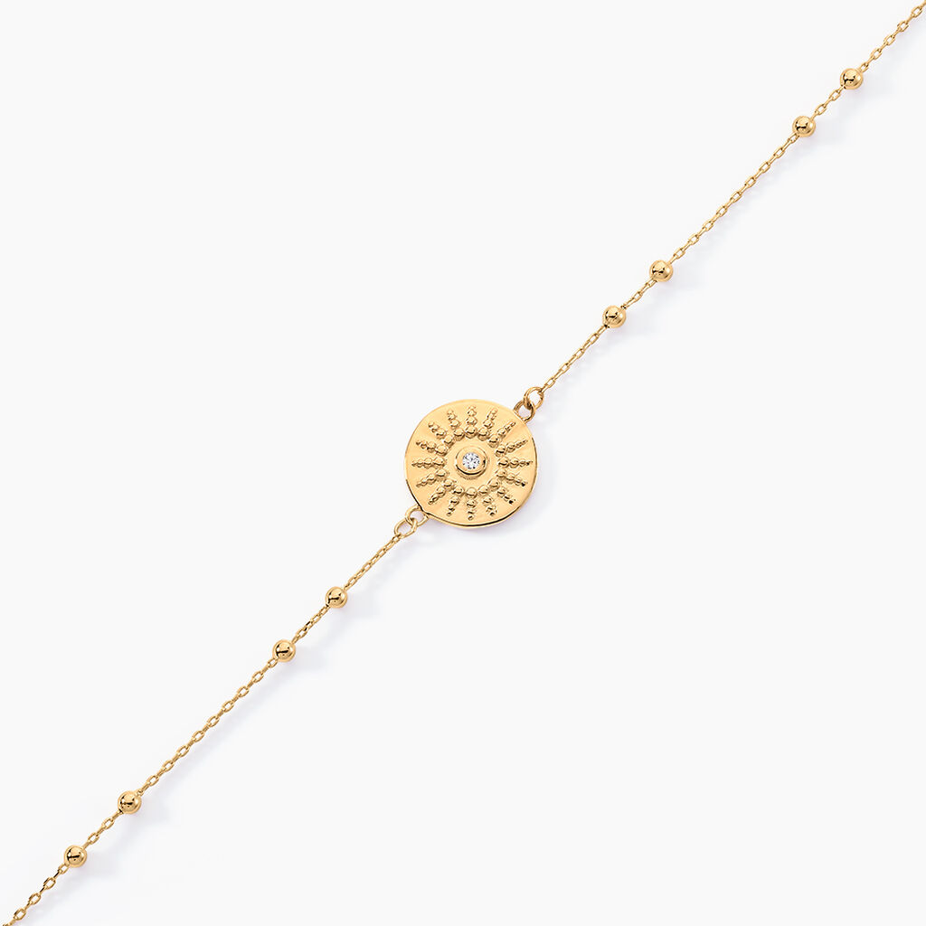 Bracelet Artea Plaqu&eacute; Or Jaune Oxyde De Zirconium - Bracelets Femme | Histoire d&rsquo;Or