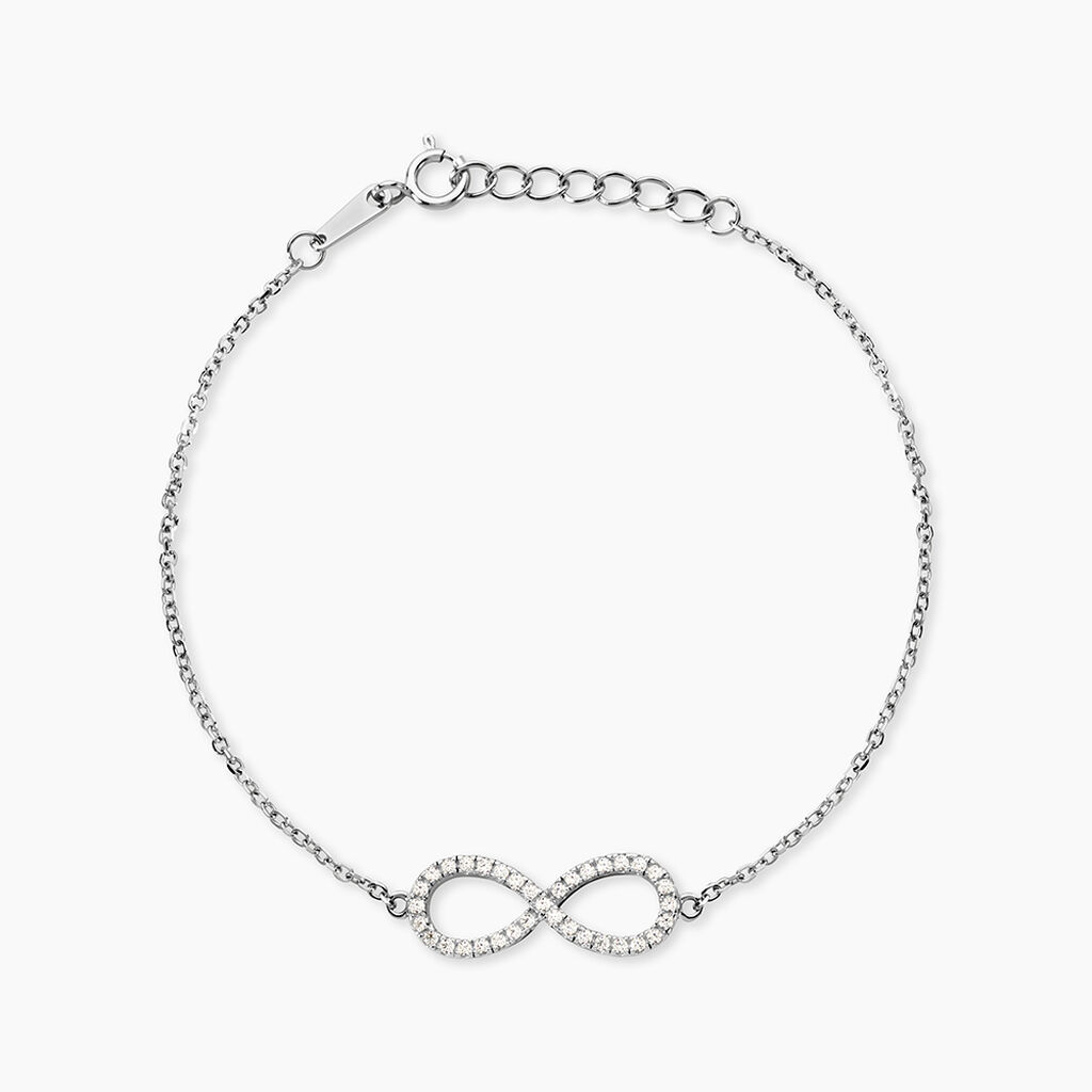 Bracelet Argent Blanc Rowan Oxyde De Zirconium - Bracelets Femme | Histoire d&rsquo;Or