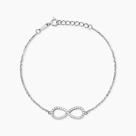 Bracelet Argent Blanc Rowan Oxyde De Zirconium - Bracelets Femme | Histoire d&rsquo;Or