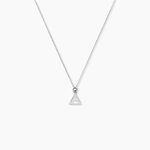 Boucles D'oreilles Puces Cubik Argent Blanc - Colliers fantaisie Femme | Histoire d&rsquo;Or