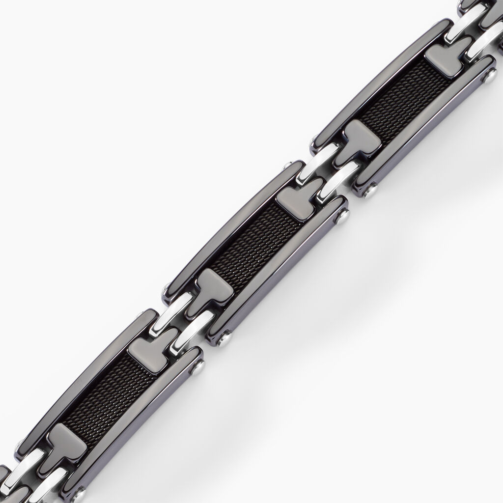 Bracelet Acier Blanc - Bracelets Homme | Histoire d&rsquo;Or