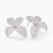 Boucles D'oreilles Puces Radiant Bloom Argent Blanc Oxyde - Clous d'oreilles Femme | Histoire d’Or