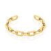 Jonc Hera Acier Dore Yonna Ouvert Forcat Large - Bracelets joncs Femme | Histoire d’Or