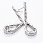 Boucles D'oreilles Pendantes Or Blanc Abilene Diamants - Boucles d'oreilles pendantes Femme | Histoire d&rsquo;Or