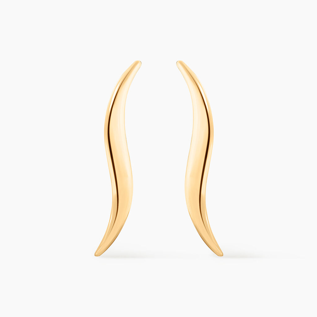 Boucles D'oreilles Pendantes Merone Vagues Or Jaune - Boucles d'oreilles pendantes Femme | Histoire d&rsquo;Or
