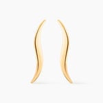 Boucles D'oreilles Pendantes Merone Vagues Or Jaune - Boucles d'oreilles pendantes Femme | Histoire d&rsquo;Or