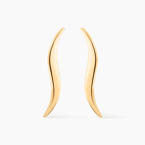 Boucles D'oreilles Pendantes Merone Vagues Or Jaune - Boucles d'oreilles pendantes Femme | Histoire d&rsquo;Or