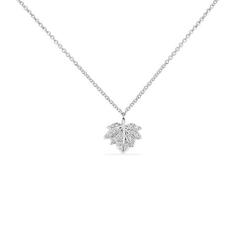 Collier Argent Cathelle Feuille Oxyde - Colliers fantaisie Femme | Histoire d’Or